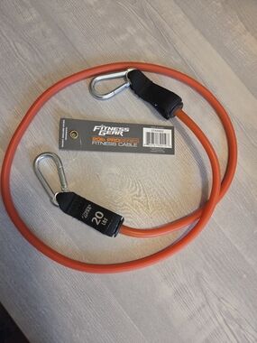 Fitness Gear 20lb Pro Series Orange Fitness Cable with Carabiner